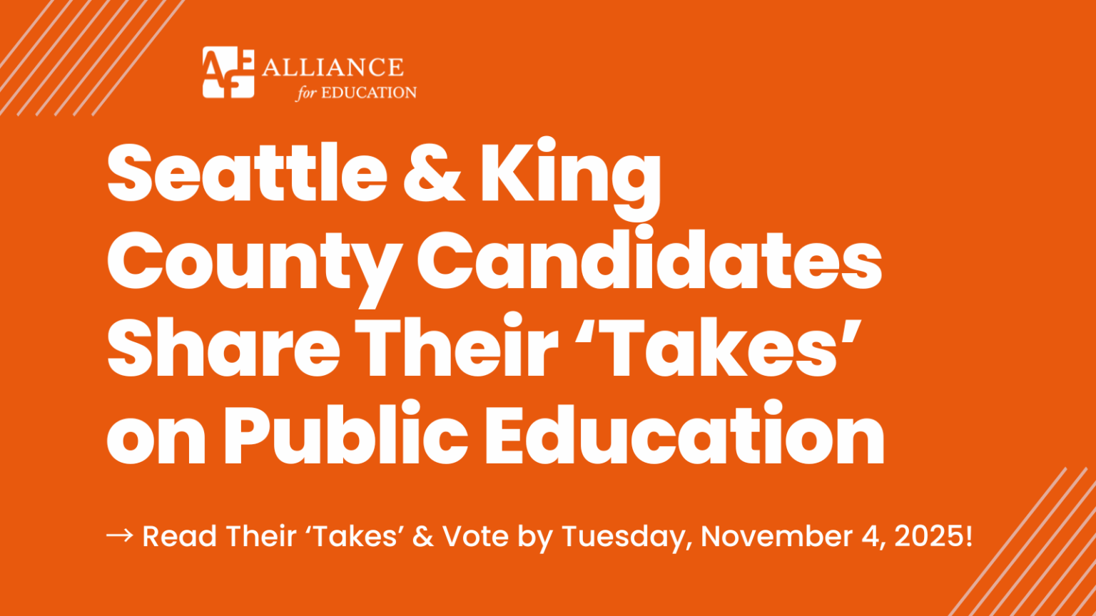 Nov. 2025 Seattle & King County Candidates Share Their ‘Takes’ on